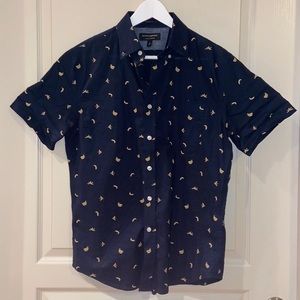 Banana Republic Blue Short Sleeve Button Down Size Small